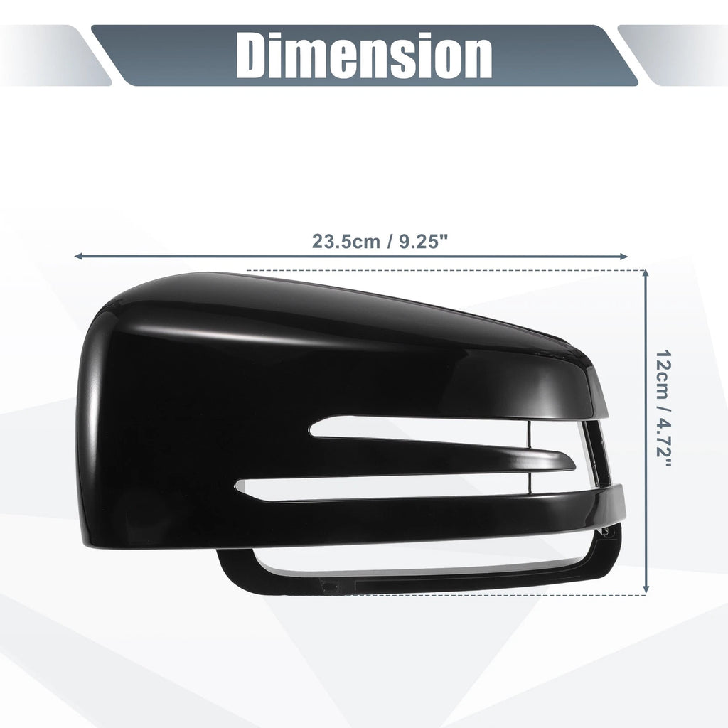 Rearview Mirror Cover Cap Gloss Black Replacement for Mercedes A Class B Class (2014–2021)