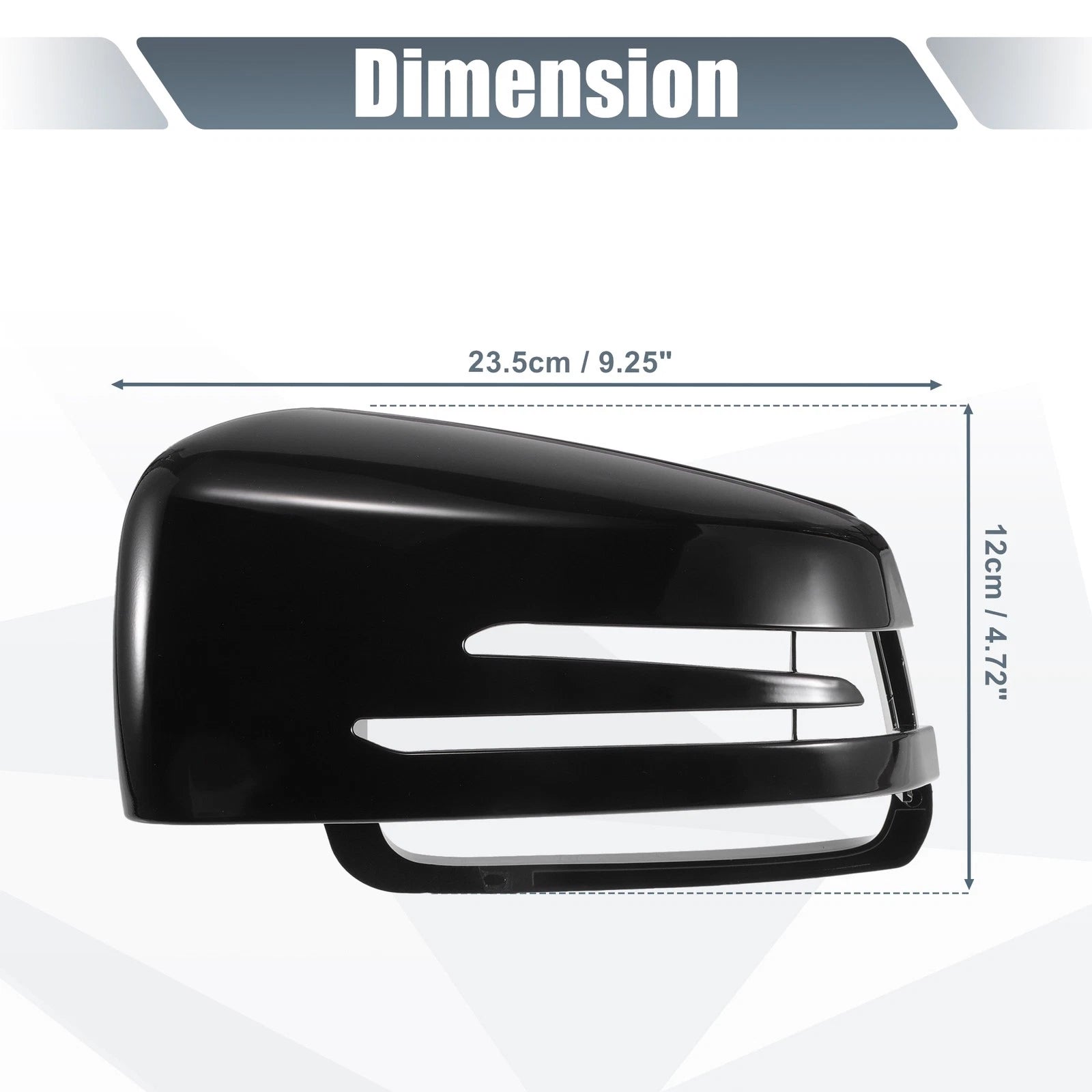 Rearview Mirror Cover Cap Gloss Black Replacement for Mercedes A Class B Class (2014–2021)