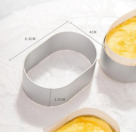 Aluminum Alloy Cake Shaping Tool for Dessert Crafting (23 x 6 x 4 cm)