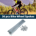 Bicycle Spokes Nipple Replacement Set 13G 45 Steel Length 183mm (2001–2001)