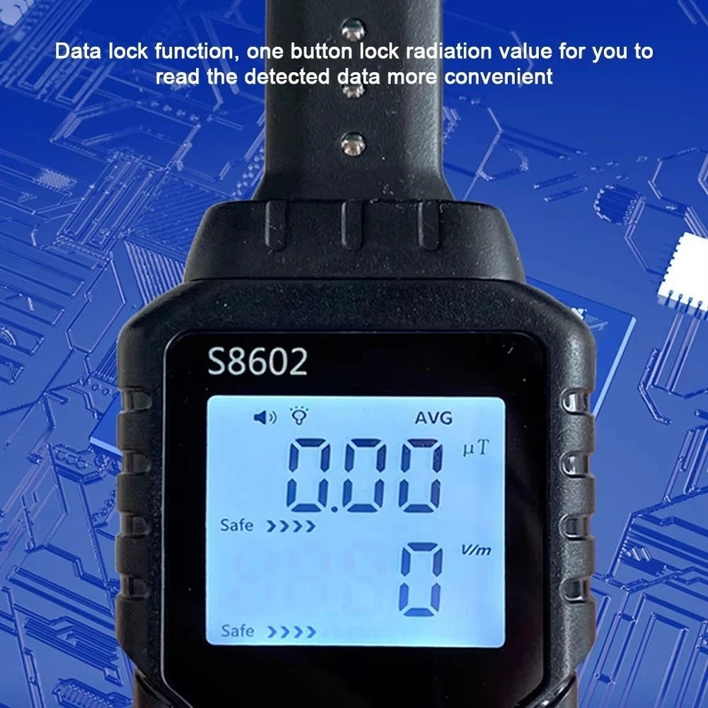 EMF Meter S8602 for Field Surveys (Compact 15.2 x 5.2 x 2.65 cm)