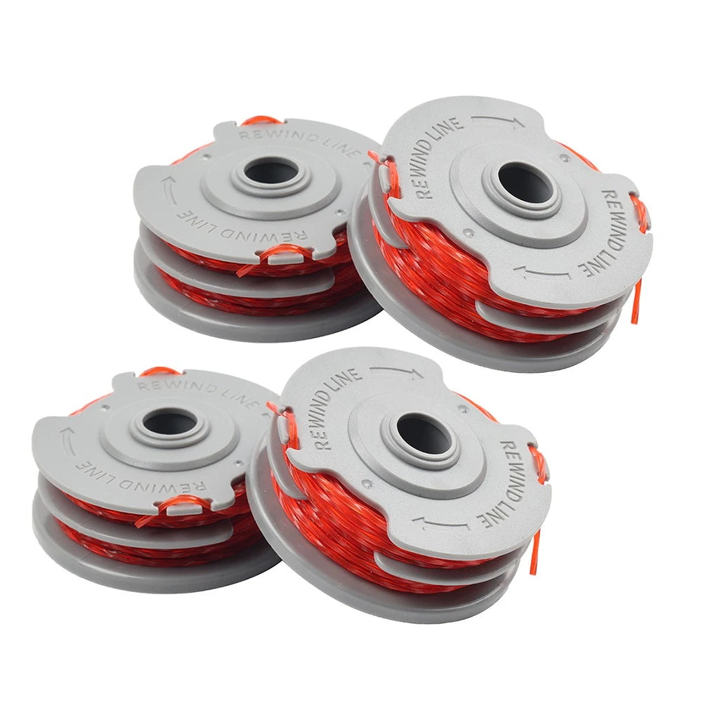 Set of 4 Trimmer Spool & Line 1.5mm 36ft for Flymo FLY021