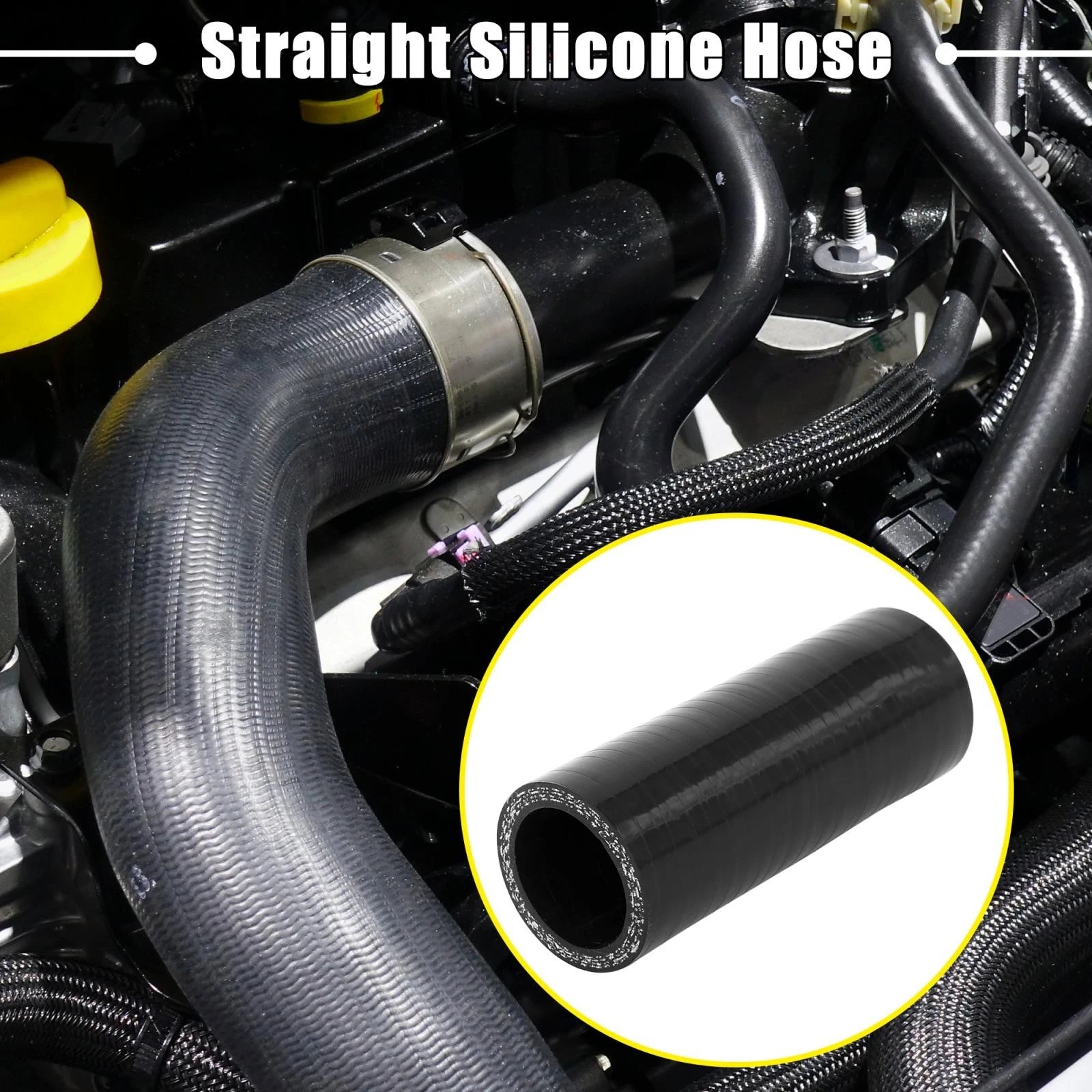 30mm ID Black Silicone Hose Coupler for Intercooler Pipe (Universal)