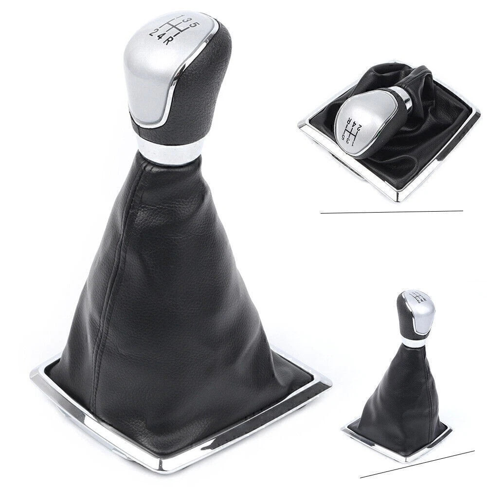5 Speed Car Gear Shift Knob Gaiter Boot Cover For Ford Focus 2005-2008 2010-2012