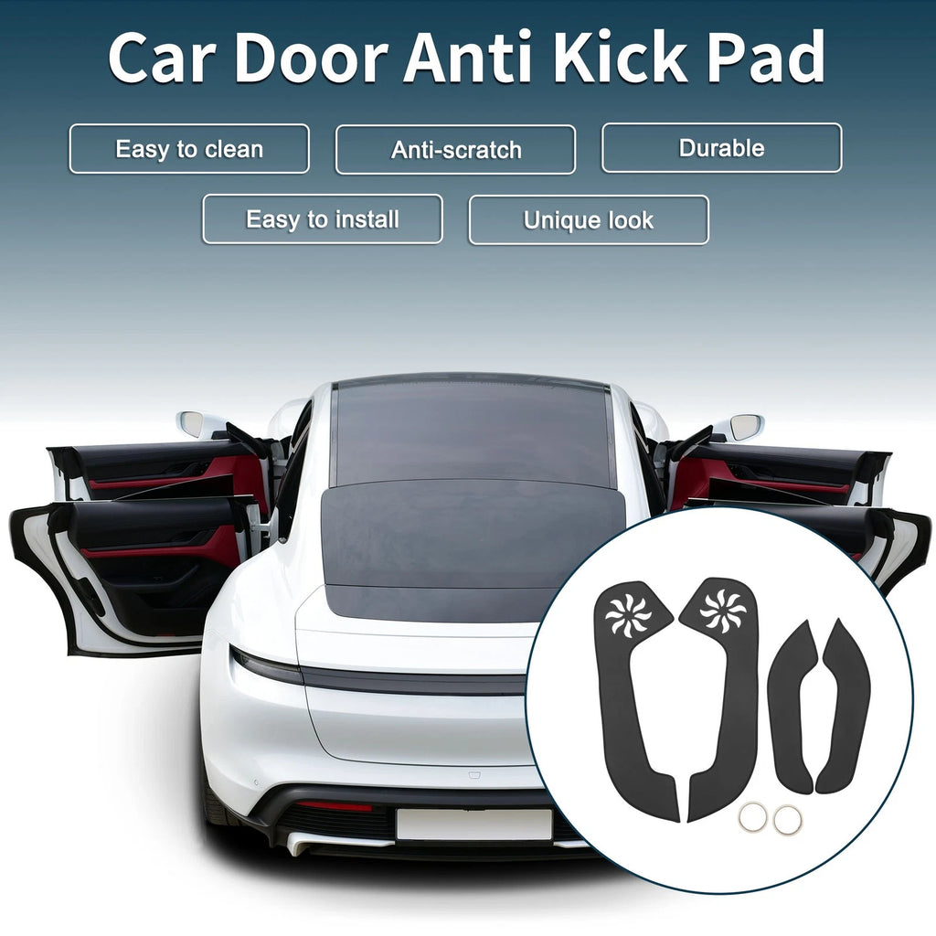 Car Door Anti Kick Pad Sticker Protector for Hyundai Accent (2006–2011) Black
