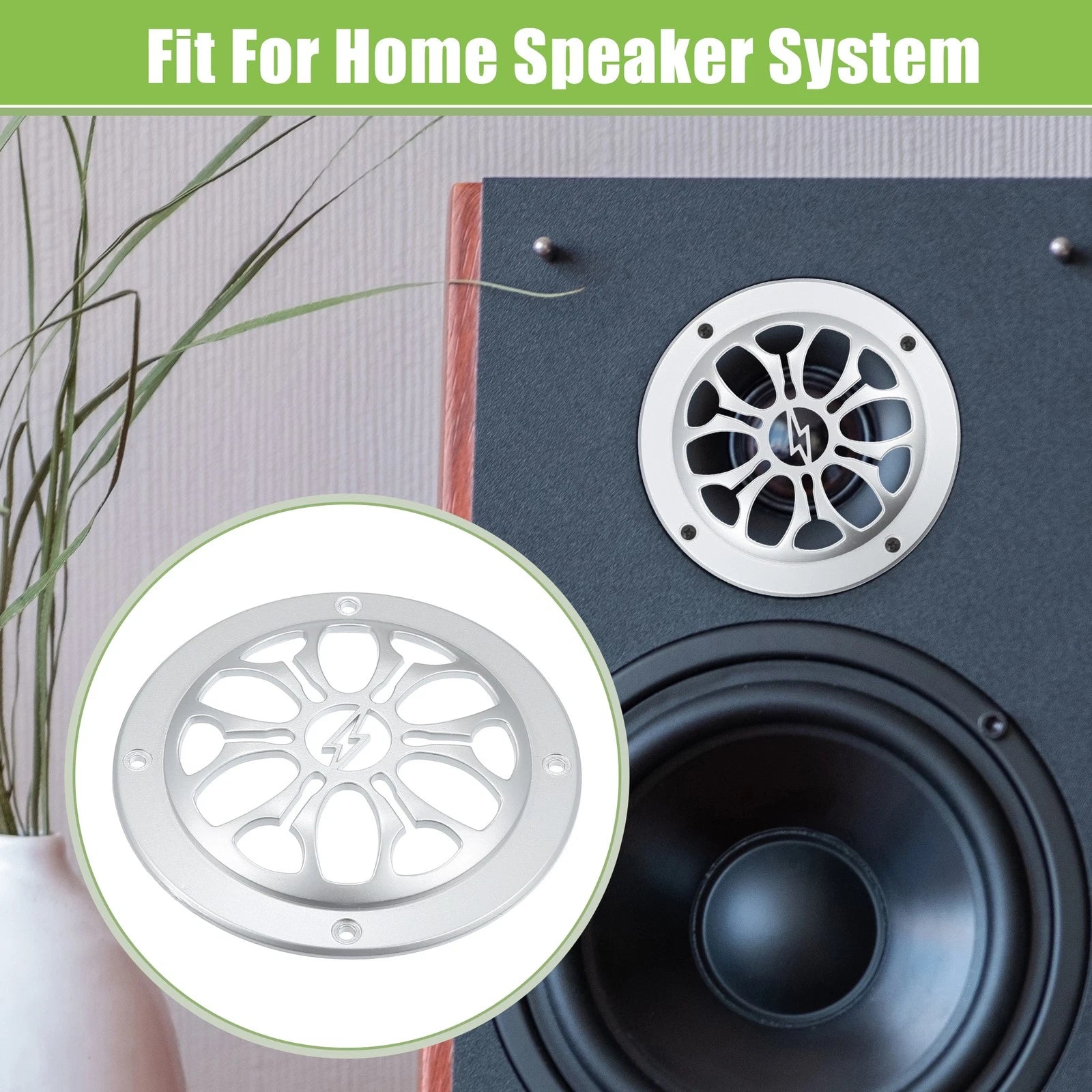2pcs Speaker Grill Cover for Auto Subwoofer (Universal Fit)