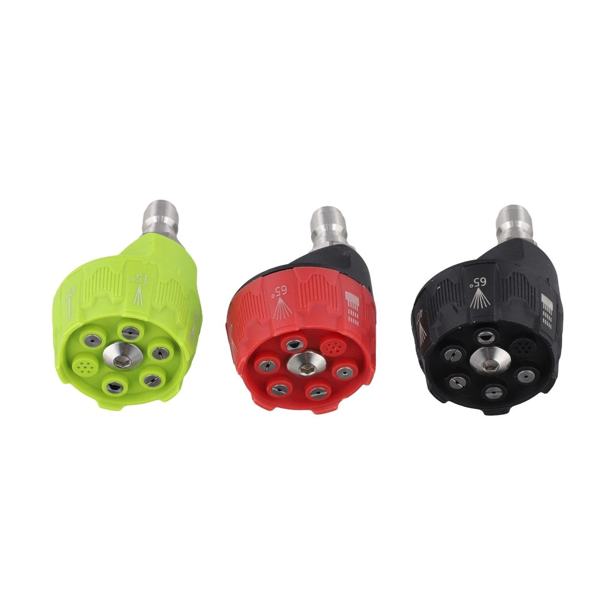 3X 6 in 1 Pressure Washer Nozzles for Quick Change 4000 PSI