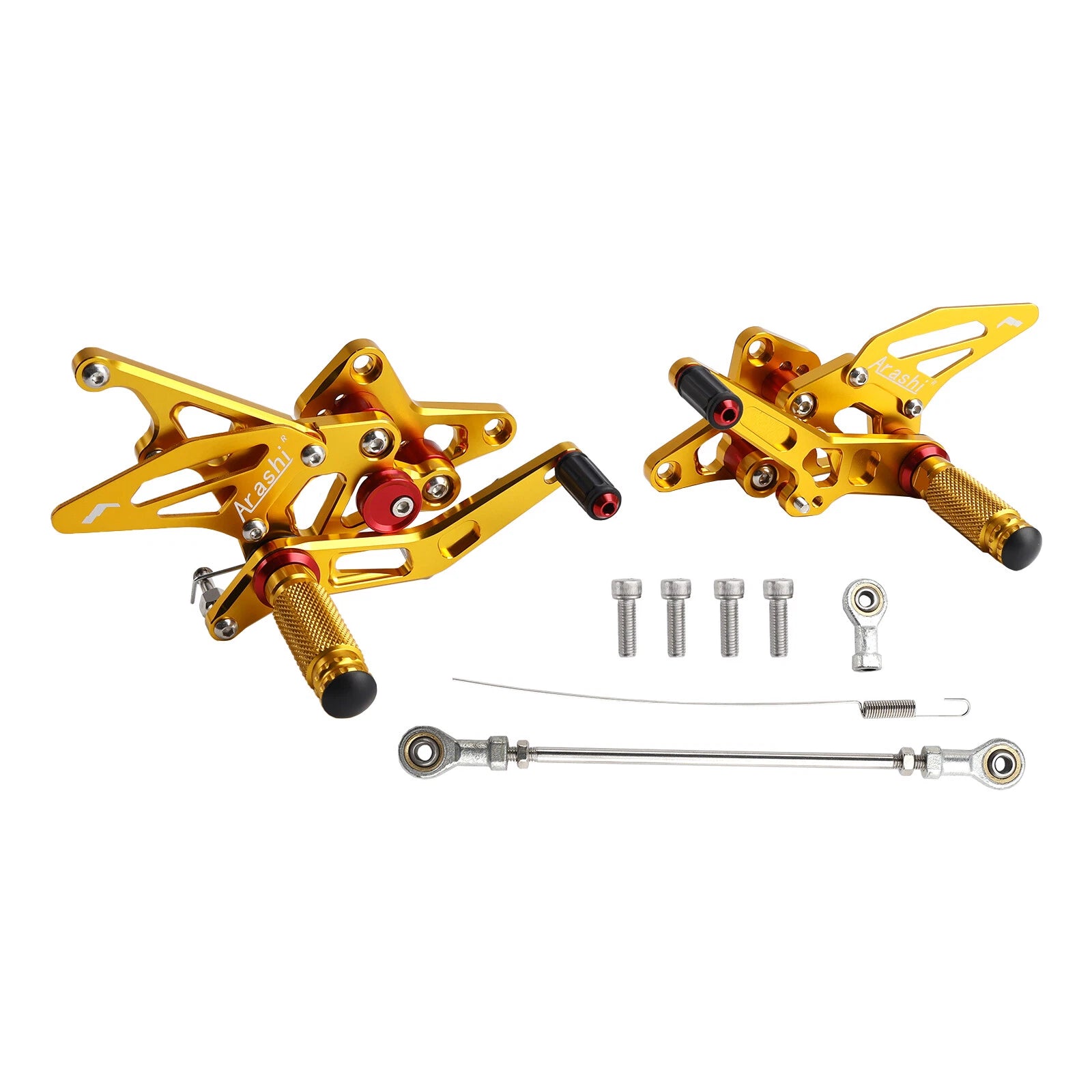 CNC Gold Rearsets Footpegs for Suzuki Hayabusa GSX1300R (1999–2020) T9