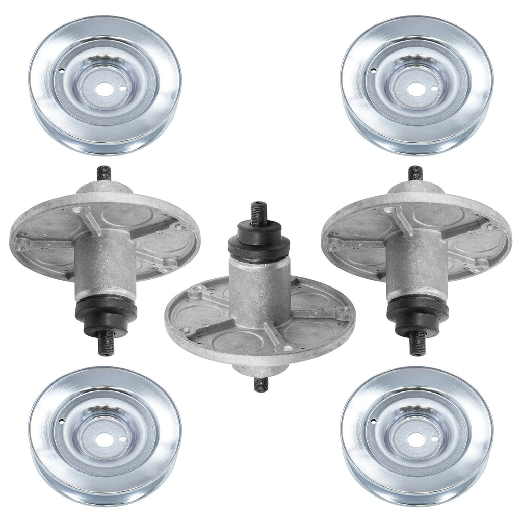 Deck Spindles with Pulley Replacement for Briggs Stratton (2005–2015)