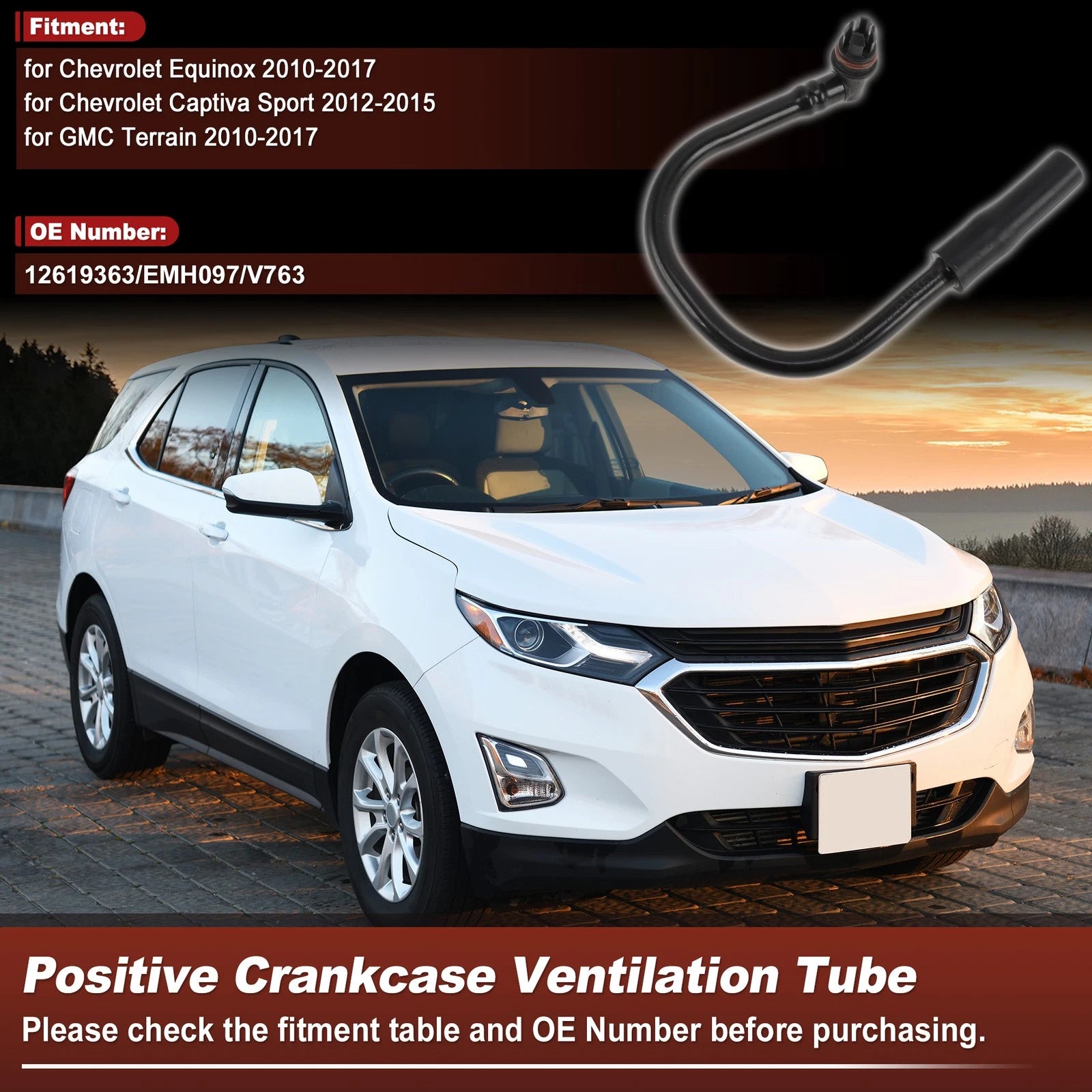 Crankcase Ventilation Hose for Chevrolet Equinox (2010–2017)