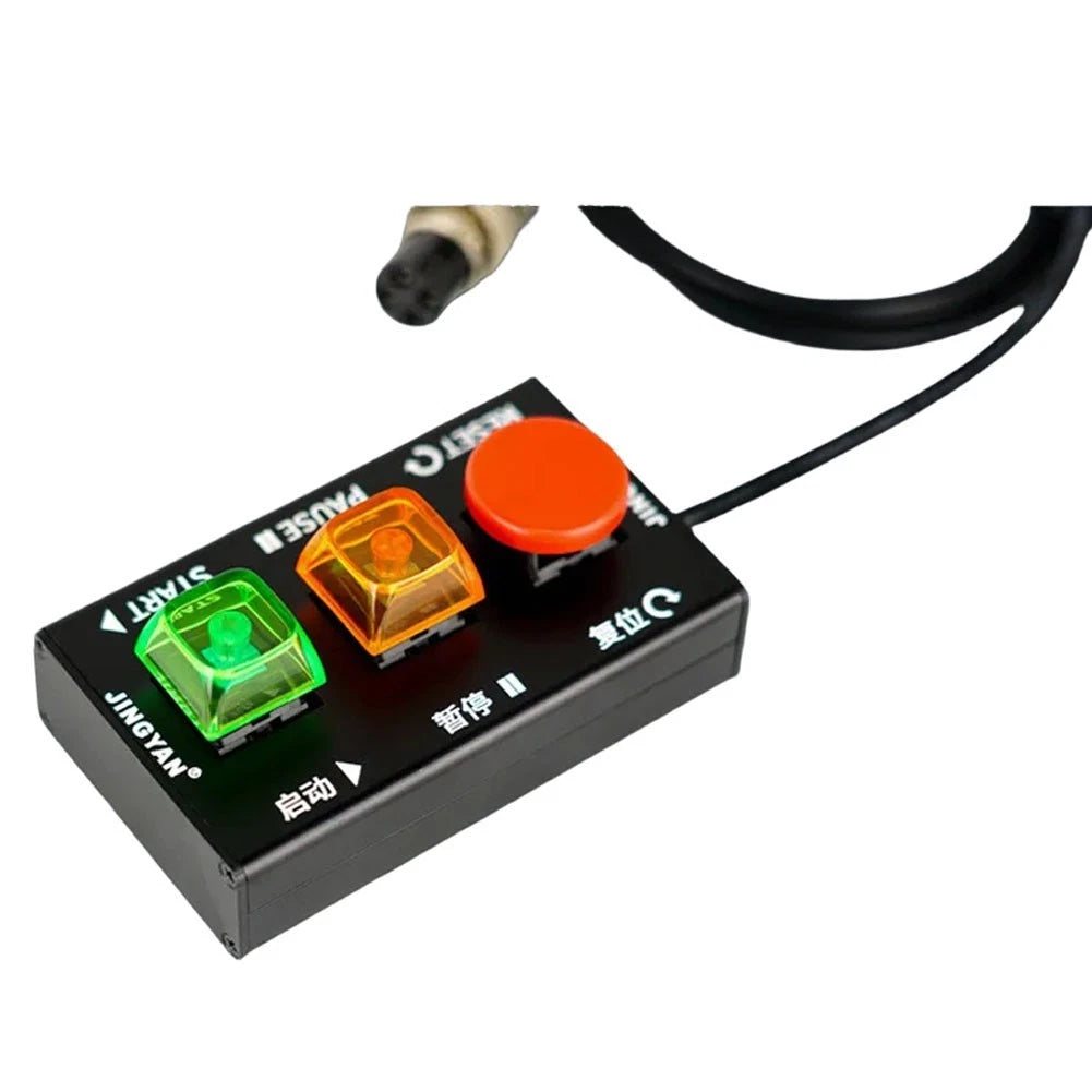 CNC Engraving Machine Foot Switch with Magnetic Base and Button Control