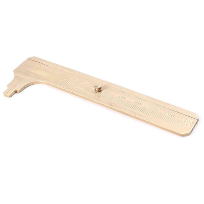 100mm Brass Caliper Sliding Vernier Ruler Gauge Tool for Bead Measuring