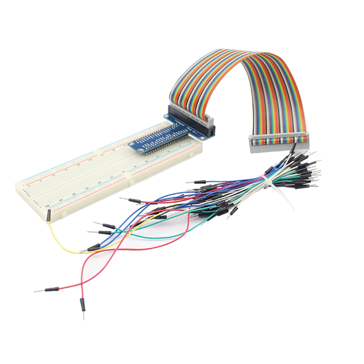 Board Kit for Raspberry Pi 3/4 (2016–2023) - GPIO, Jumper Cable, Breadboard