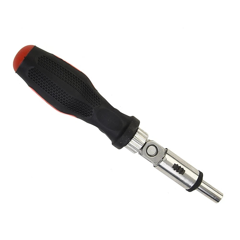 Ratchet Screwdriver 1/4 Inch with Left Right Rotating TPR Handle