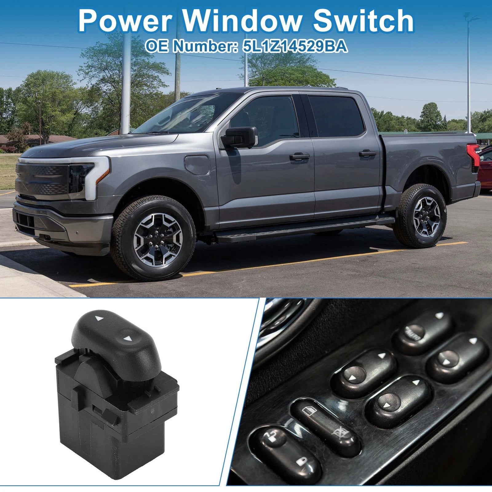 Front Side Power Window Switch for Ford F-150 (2004–2008)