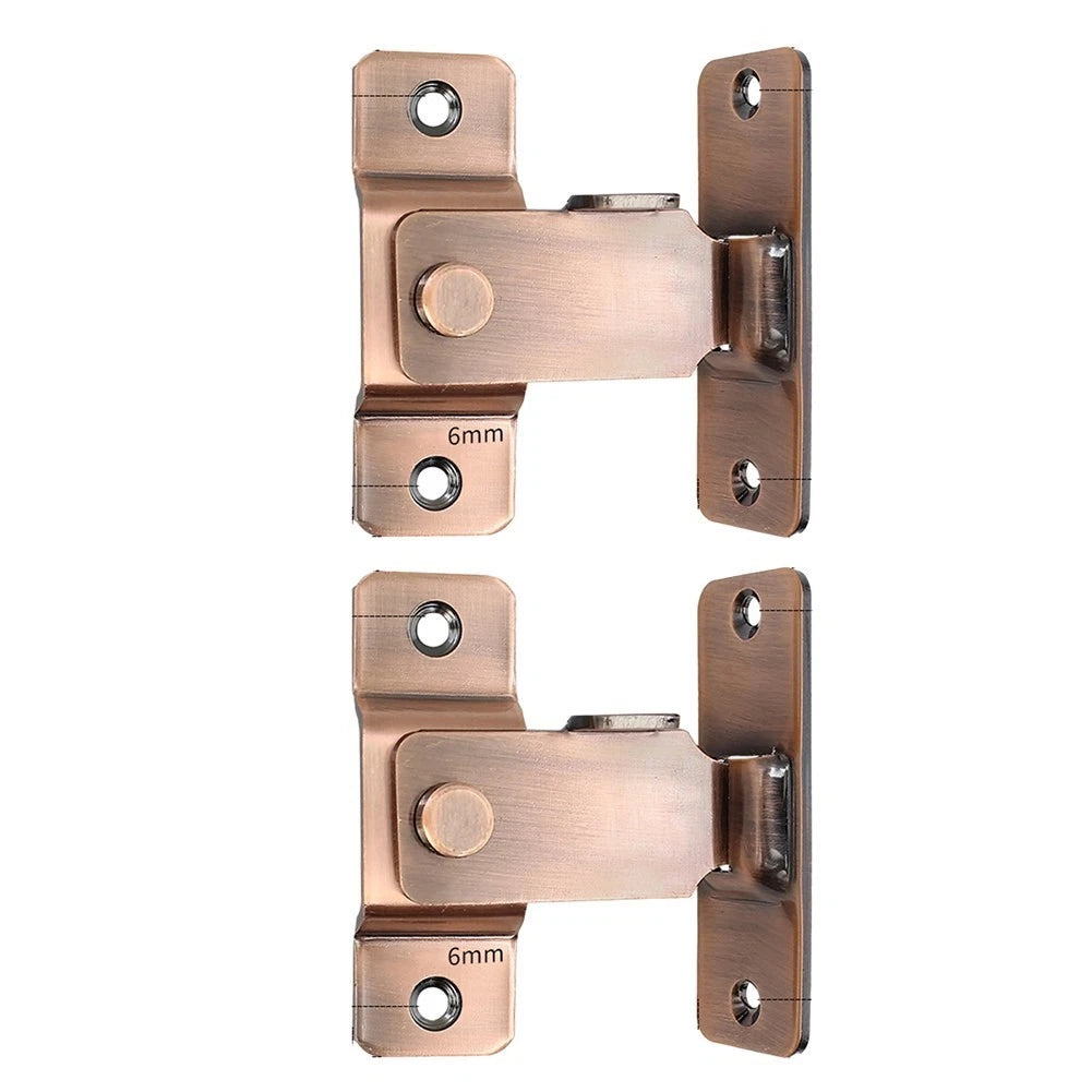 2X Right Angle Door Latch for Easy Installation (Drill/Non-Drill Options)
