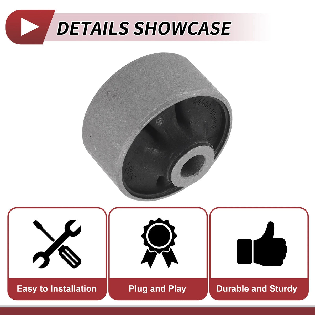 Control Arm Bushing for KIA Picanto (2004–2011) No. 5458407000, 54584-07000