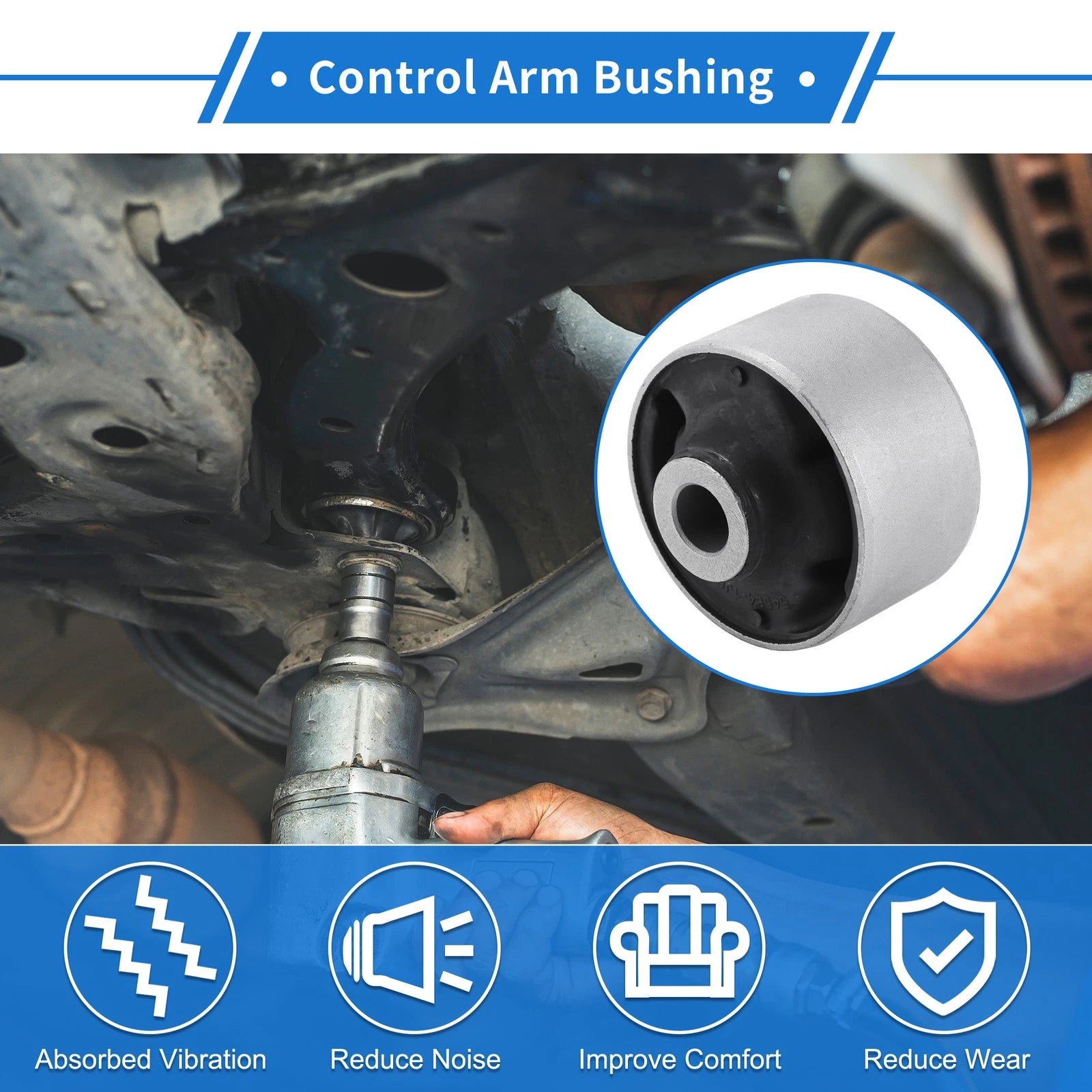 Front Lower Control Arm Bushing Replacement for Hyundai Accent (2006–2011)