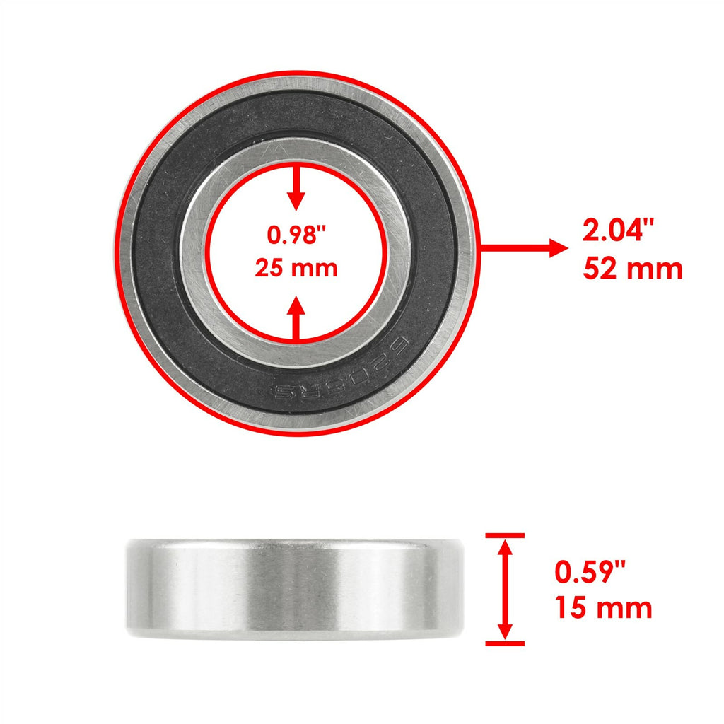 Brake Drum Kit Rear Left for Kawasaki 41038-1239 (2005–2015)