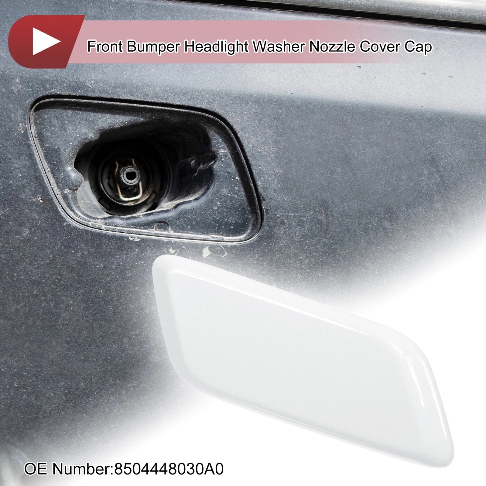 Front Right Washer Nozzle Cover Cap for Lexus RX350 (2012–2014) White