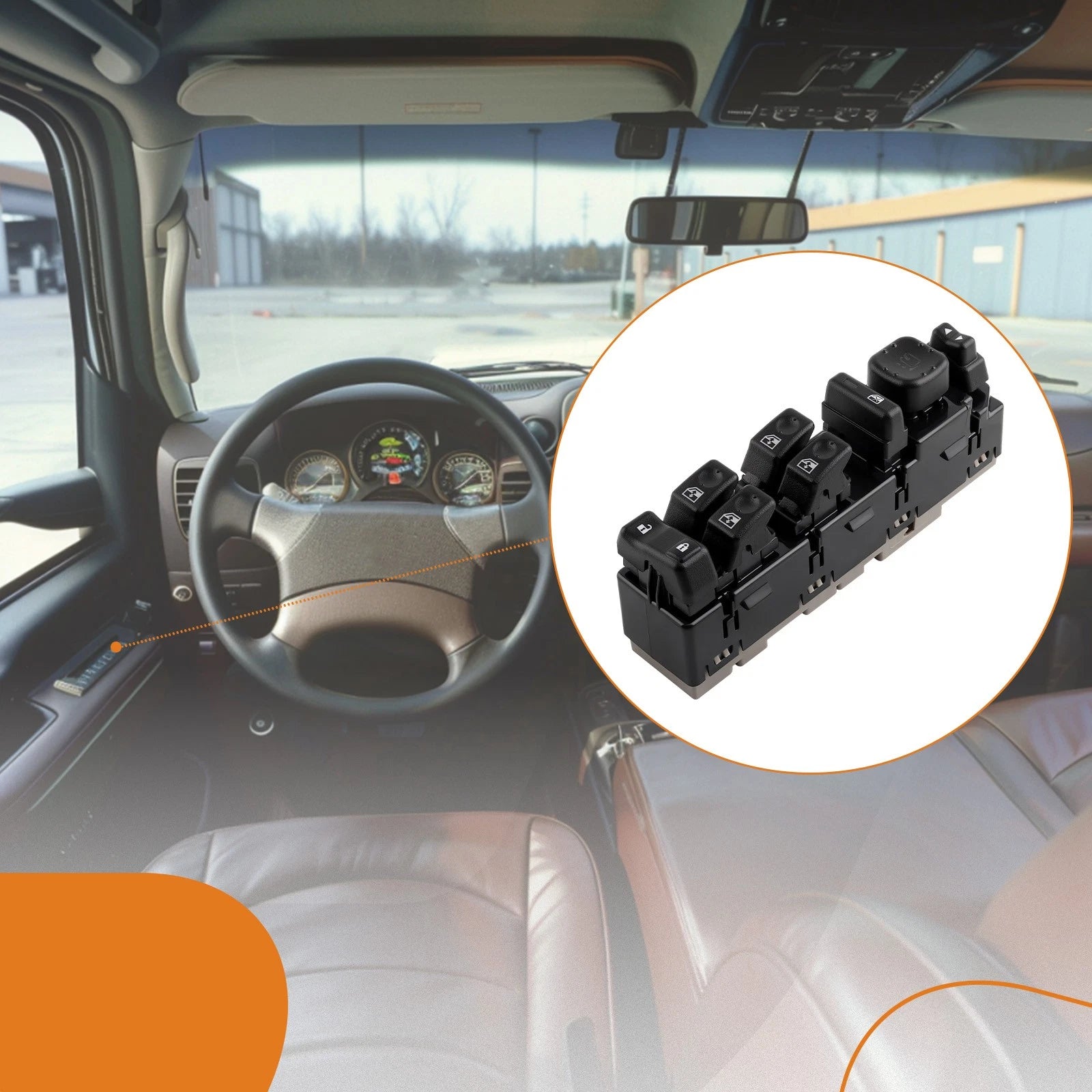Driver Left Master Power Window Switch for Cadillac Escalade (2003–2006) 10398564
