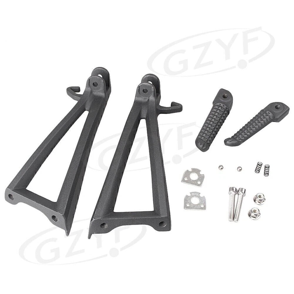 Rear Passenger Foot Peg Rest Bracket Kit Black for Yamaha YZF R6 (2006–2011)
