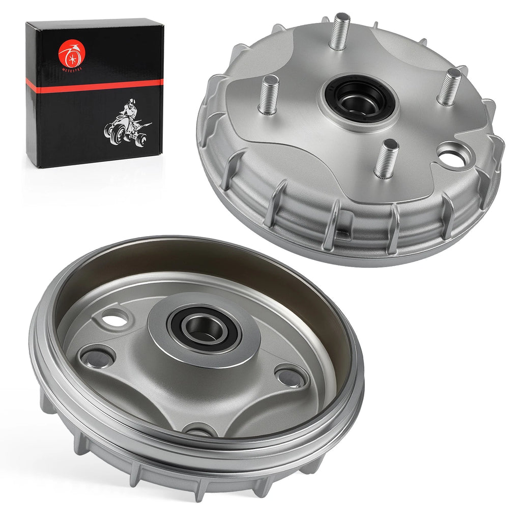 2 Front Brake Drum 44600-HN4-670 for Honda Rancher 350 TRX350TE TM (2000–2006)