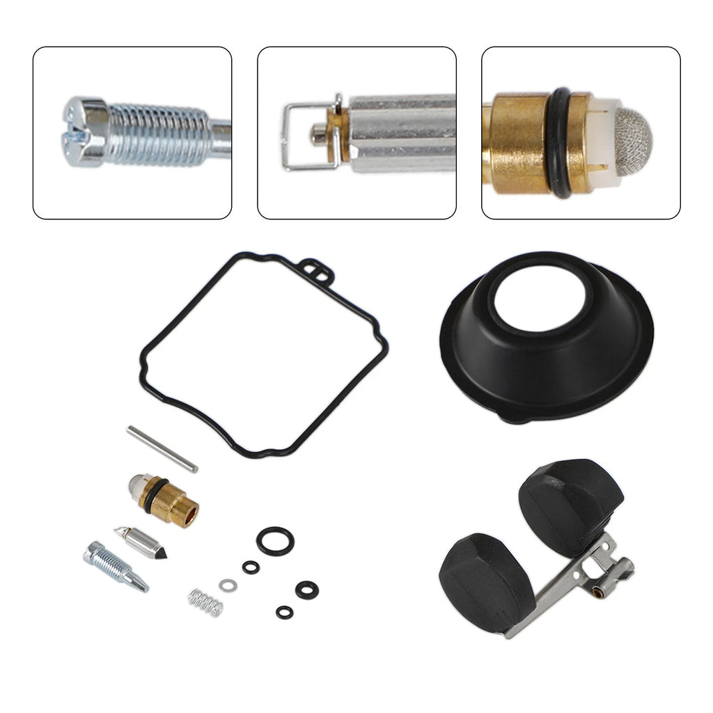 2 Sets Carburetor Rebuild Repair Kit for Yamaha XVS650 V Star 650 (1998–2016)