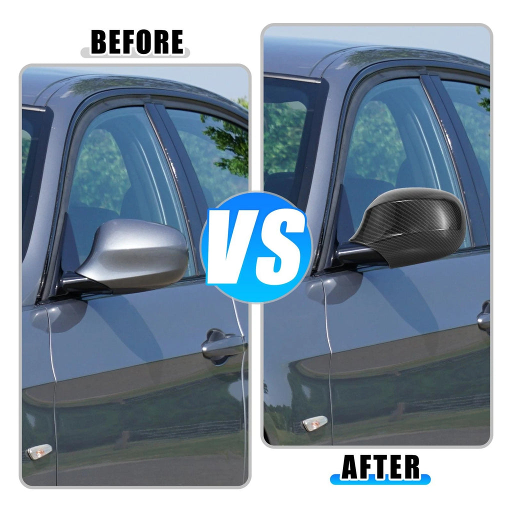 Rear View Mirror Cover Pair Replacement for BMW 323i 328i 335d (2000–2013)