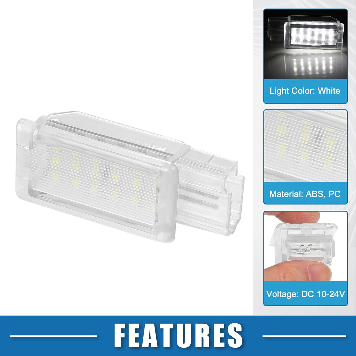 LED Door Courtesy Footwell Lamps Pair for Chevy Malibu (2016–2024)