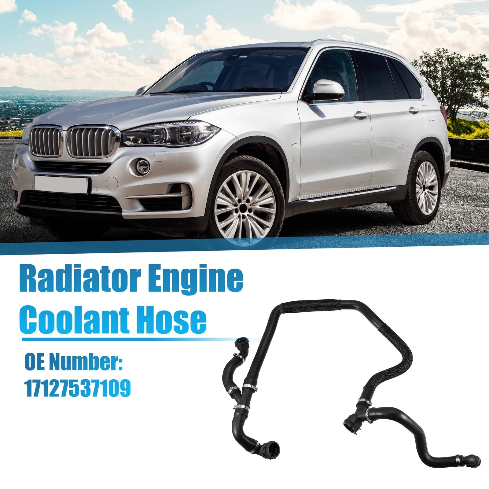 Radiator Coolant Water Hose Inlet Replacement for BMW X5 (2007–2013)