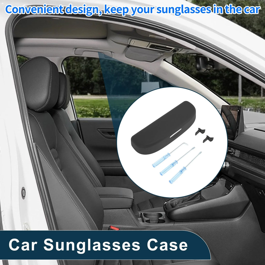 Car Sunglasses Case for Audi Q2 (2018–2020) Eyeglasses Holder Storage Black