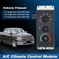 A/C Heater Climate Control Module Panel for Dodge Ram 2500 3500 (1999–2002)