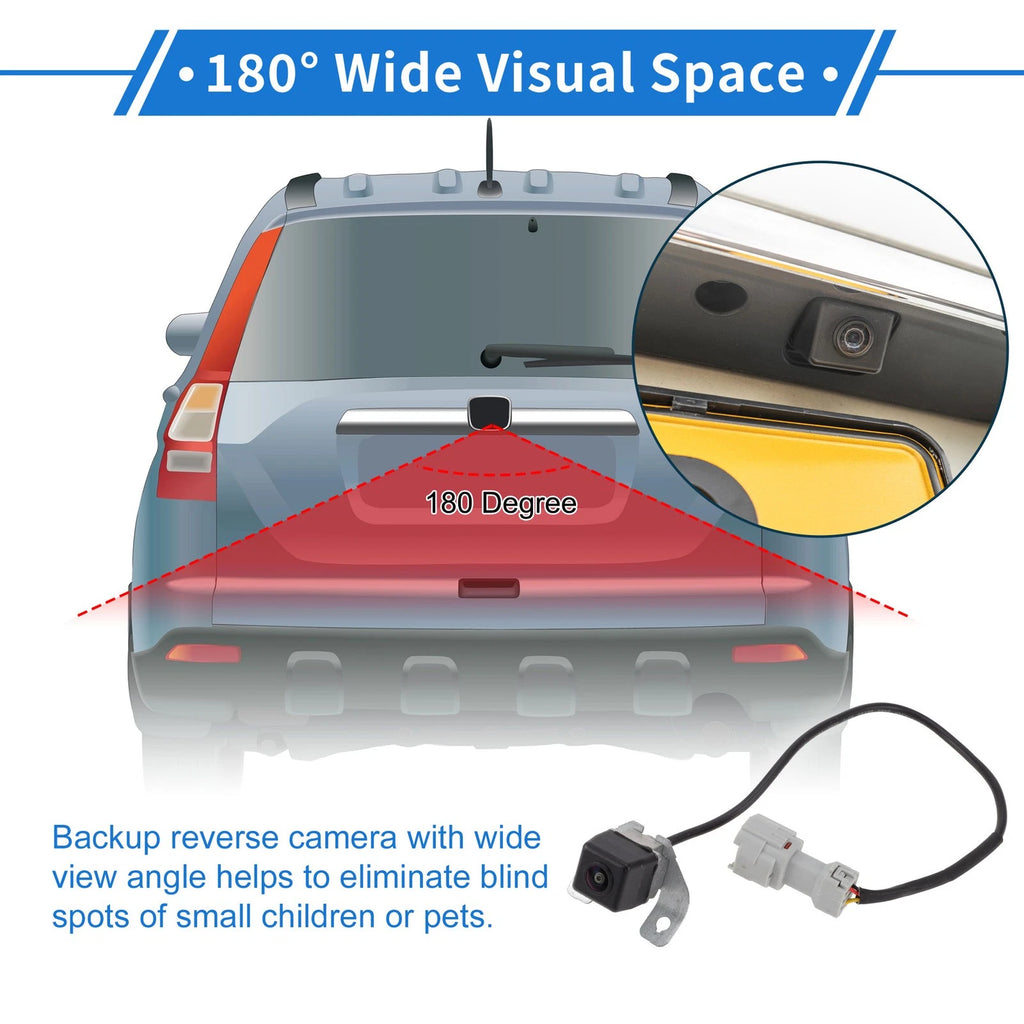 Rear View Camera Backup Reverse 120-180° for Hyundai I40 (2011–2013)
