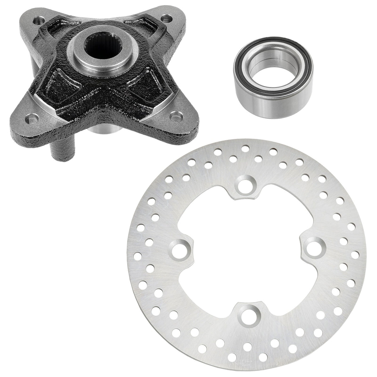 Rear Brake Disc Rotor Wheel Hub Bearing Replacement for Polaris RZR XP 900 (2011–2013)