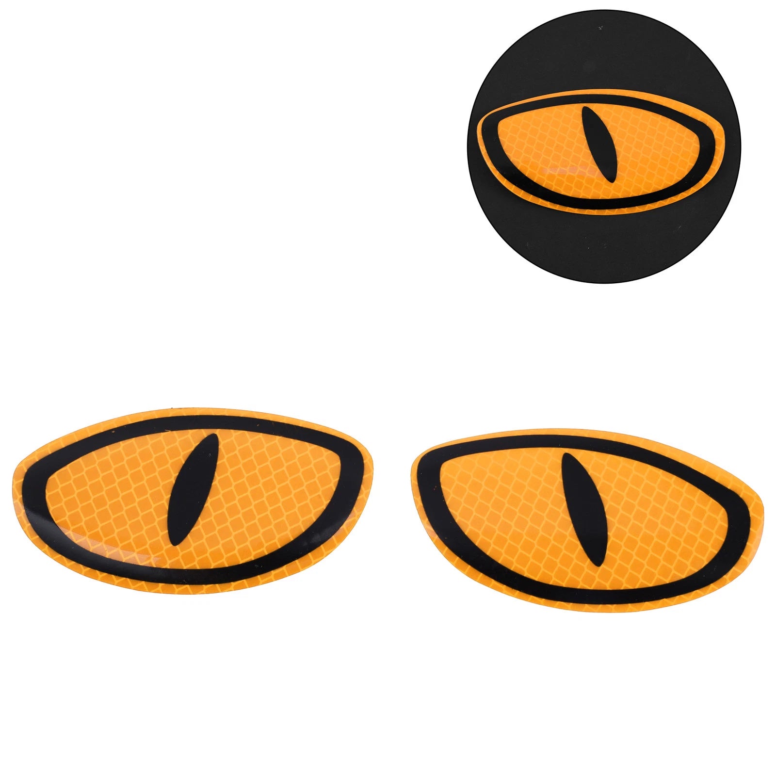 Reflective Bumper Decal for Universal Fit (Fluorescent Yellow, Devil's Eye)