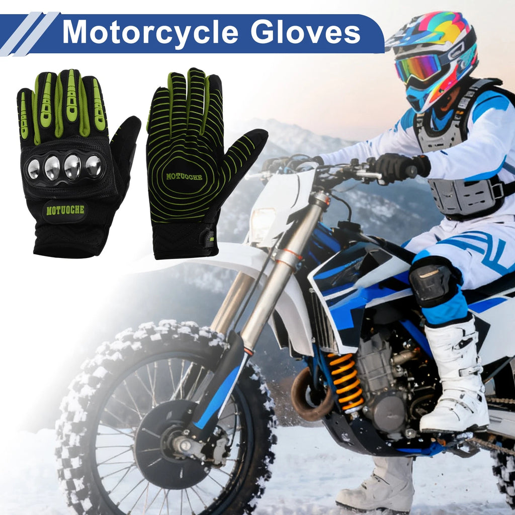 Men's Cycling Gloves Steel Shell Full Finger for Mountain Biking (—)