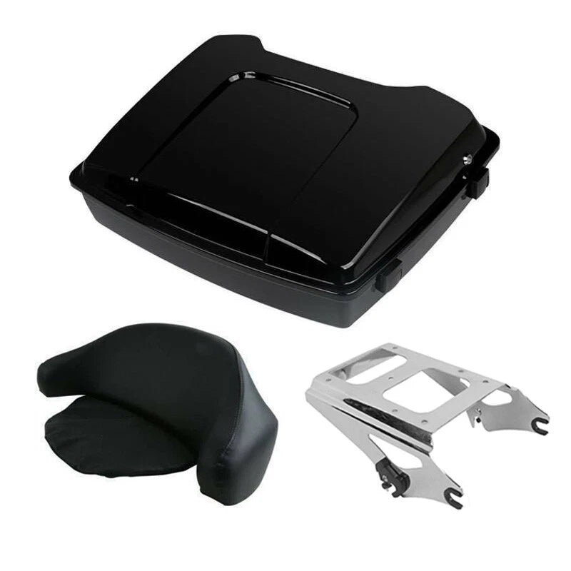 Razor Trunk Backrest Pad Mount Rack for Harley Touring Road King (2009–2013)
