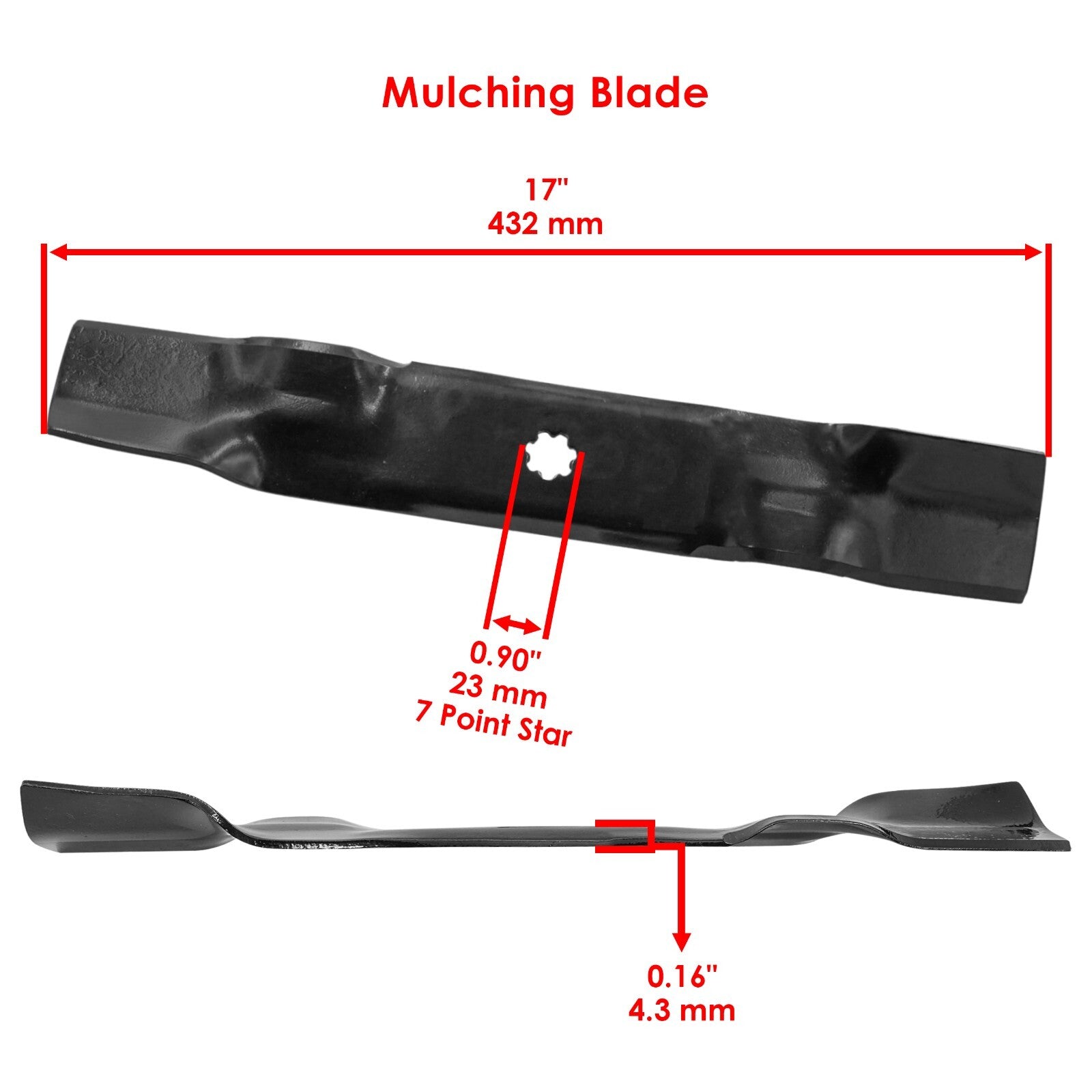 Deck Blade 48 Inch Replacement for John Deere S140 S160 X140 X165 (2017–2018)