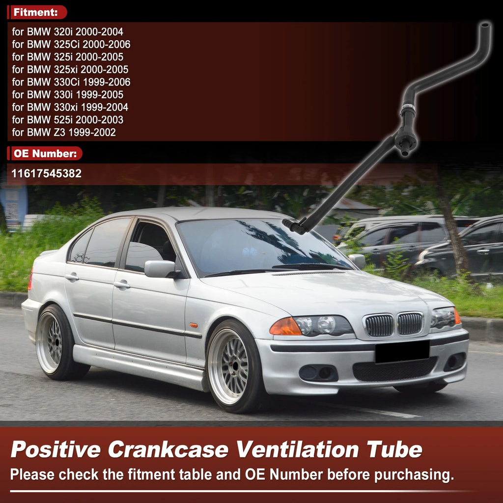 Crankcase Ventilation Hose Vacuum Valve for BMW 320i (2000–2004)