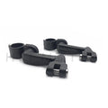 Gear Skull Arched Footpeg Mounting Kit for Motorcycle (Chrome Black)