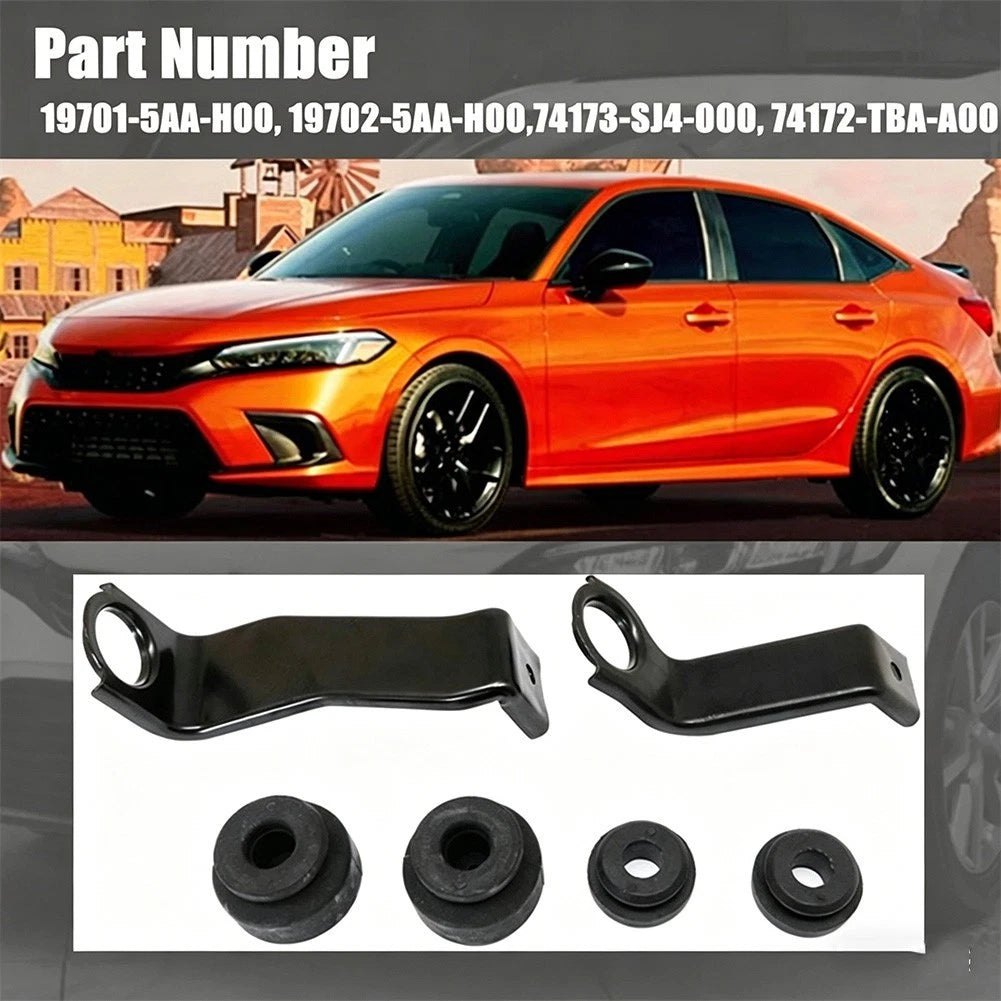 Intercooler Bracket and Bushing Set for Honda Civic (2016–2021)