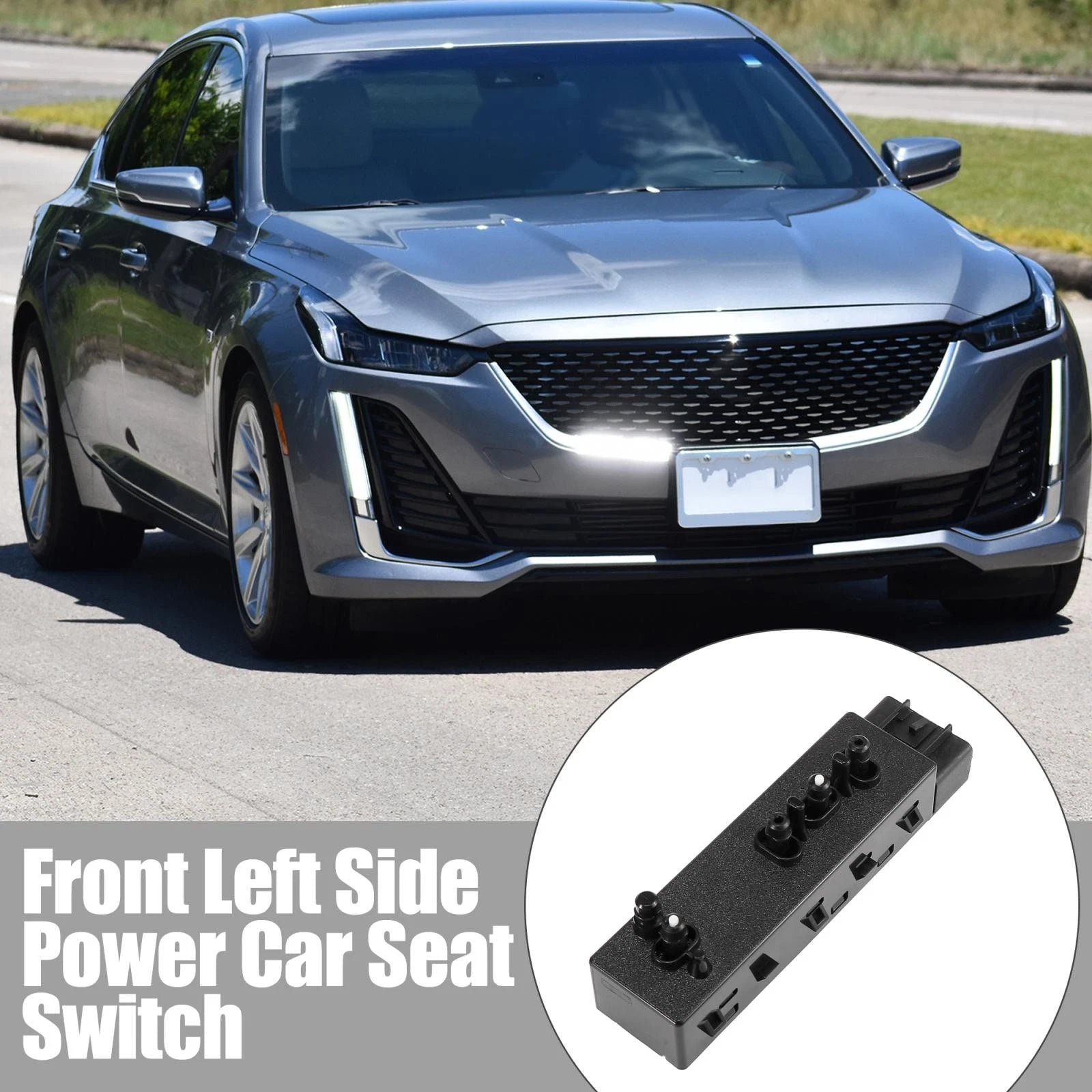 Power Seat Switch Front Left 8 Way Replacement for Chevy GMC Buick (2012–2018)