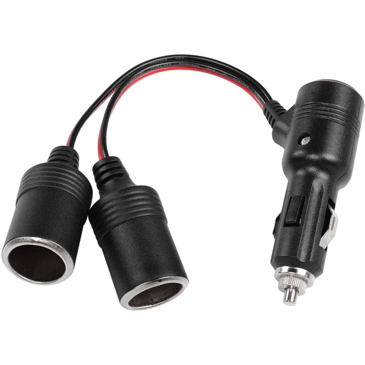 1PCS Universal Car Cigarette Lighter Splitter Adapter 9.8in/25cm
