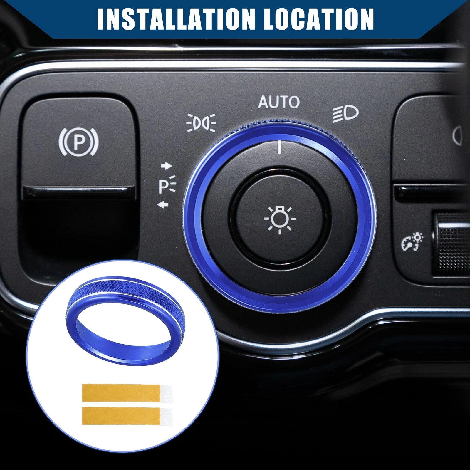 Headlight Switch Knob Cover Trim for Mercedes-Benz A-Class (2019–2023)