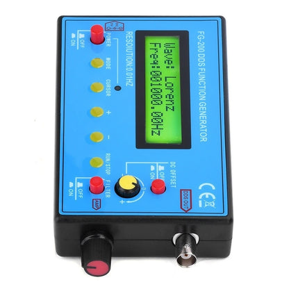 FG 200 Signal Generator Blue Metal Unit with 15 Waveform Output BNC Cable
