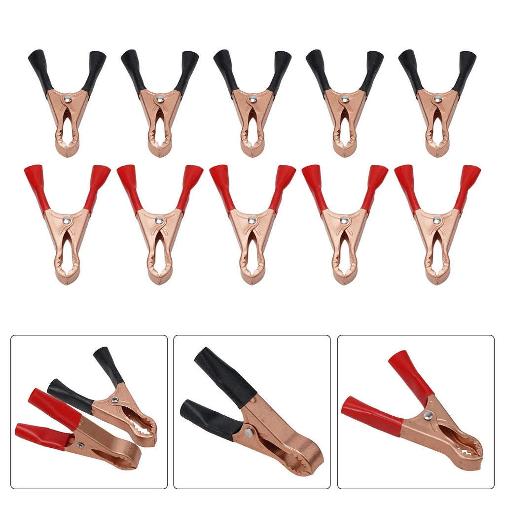 Crocodile Clip Battery Clip with Spring Connection for Car Battery