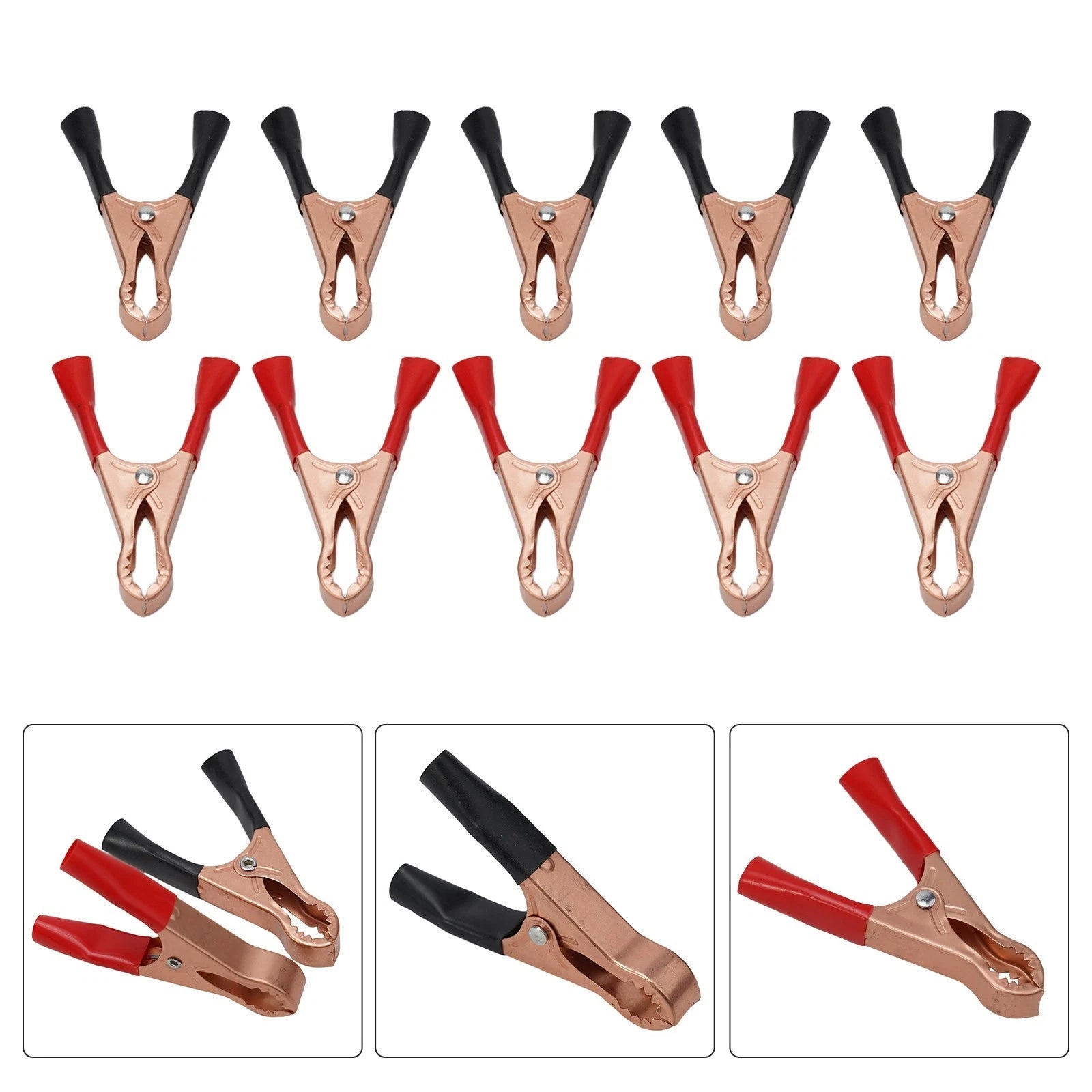 Crocodile Clip Battery Clip with Spring Connection for Car Battery