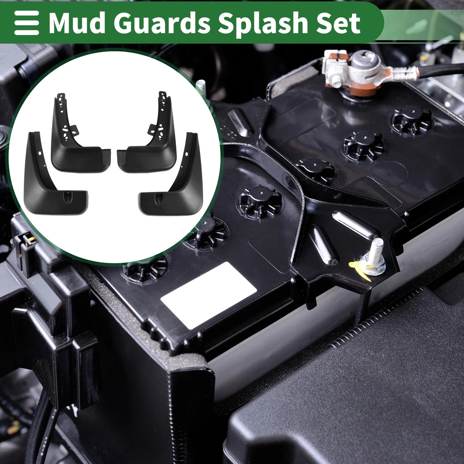 Mud Flaps Splash Guards with Mount Accessories for Chevrolet Aveo (2011–2013)