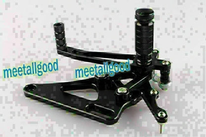 Aluminum Rearset Footpegs Kit for Honda CB400 VTEC (1999–2007) Black GP Shift